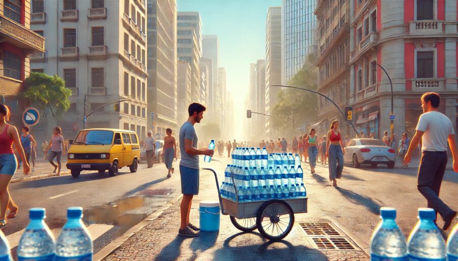 Ele começou vendendo água na rua e agora fatura R$50.000 por mês!