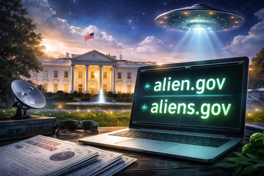 Governo dos EUA registra domínios 'alien.gov' e 'aliens.gov' após ordem de Trump para divulgar arquivos